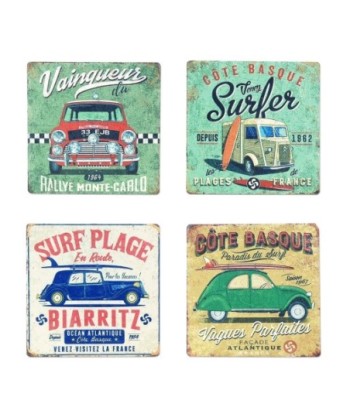 By SIGRIS Posavasos Bus Incluye 4 Unidades Cocina Posavasos Colección Vintage Signes Grimalt Decor And Go