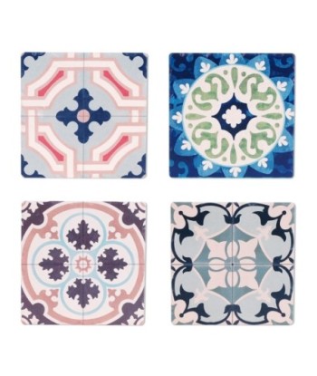 By SIGRIS Posavasos Hidráulico Porcelana Incluye 4 Unidades Cocina Posavasos Colección Vintage Signes Grimalt