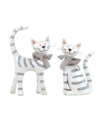 By SIGRIS Gatos con Lazo Incluye 2 Unidades Figuras Animales Colección Romántico Signes Grimalt Decor And Go