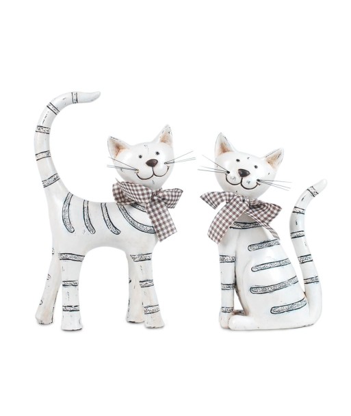 By SIGRIS Gatos con Lazo Incluye 2 Unidades Figuras Animales Colección Romántico Signes Grimalt Decor And Go