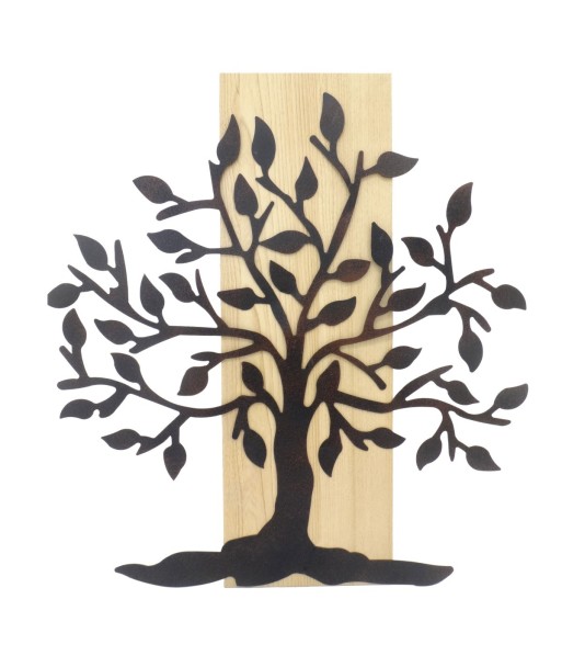 Adorno de Pared Árbol de Metal para Jardín y Decoración Interior, Estilo Moderno, 60 cm, Ideal para Regalos y
