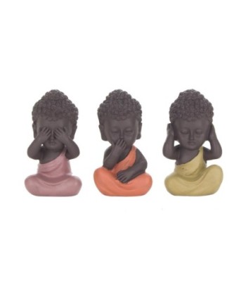 By SIGRIS  Simpáticos Budas No Veo No Oigo No Hablo Incluye 3 Unidades Figuras Budas Colección Oriental  Decor