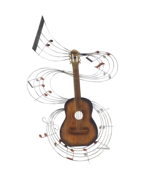 Adorno Pared Piano Moderno en Metal para Decoración de Interiores y Exteriores, Estilo Contemporáneo, 99 cm