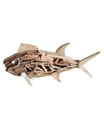 ORIGEN Home Decor - Adorno Pez  Figuras | Marinero Marrón - 26x11x54 cm