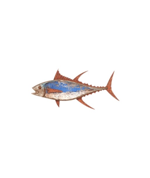 Adorno Pared Pez Decorativo Náutico de Madera 30cm