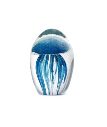 By Sigris - Pisapapeles de Cristal | Pisapapeles Medusa - Color Negro y Azul - 6x4x4 cm  Decor And Go