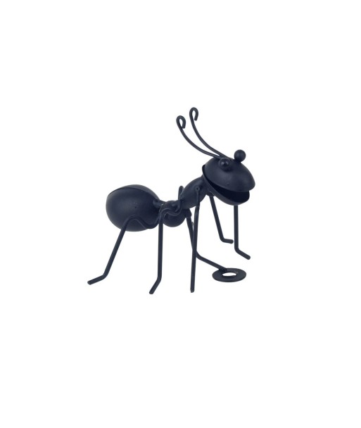 By SIGRIS Figura De Hormiga Negra Pequeña De Metal Adorno Pared Jardín Colección Tropical Signes Grimalt Decor