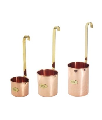 By SIGRIS Cazos De Cobre. Capacidad 0,75 L. 0,50 L. Y 0,25 L. Incluye 3 Unidades Cocina Utensilios Colección Dorado