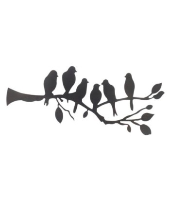 Adorno de Pared Rama de Árbol con Pajaritos para Decoración de Interiores y Exteriores, Estilo Natural y Moderno
