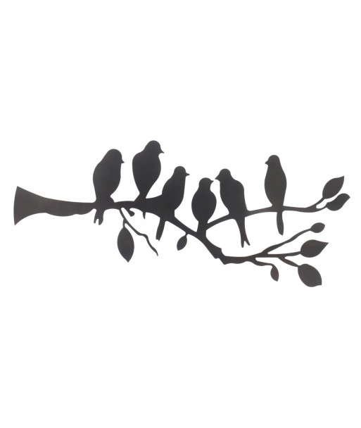 Adorno de Pared Rama de Árbol con Pajaritos para Decoración de Interiores y Exteriores, Estilo Natural y Moderno