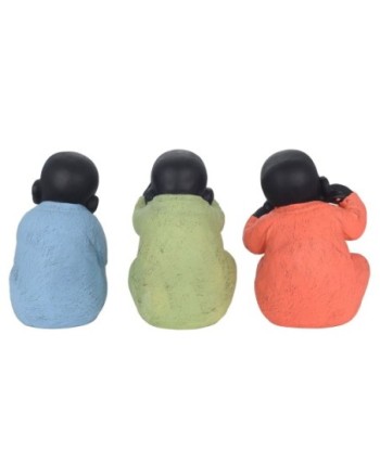 By SIGRIS Buda No Veo No Oigo No Hablo Sentados Incluye 3 Unidades Figuras Budas Colección Oriental Signes Grimalt