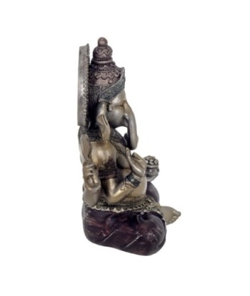 Signes Grimalt By Sigris - Figuras Decorativas | Figura Dios Ganesha Resina - 20 x 10 x 16,5  cm | Color: Gris