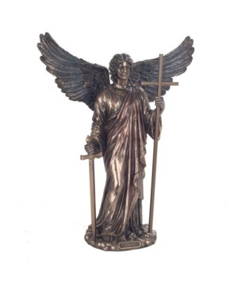 By SIGRIS Arcángel Zadkiel Figura De Colección De La Misericordia, Perdón Y Libertad Figuras Bronce Colección