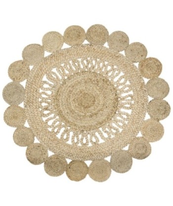 Signes Grimalt by Sigris - Alfombra Yute | Alfombra Redonda, Decoracion Hogar - Diámetro 90 cm | Color: Beige