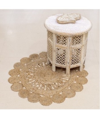 Signes Grimalt by Sigris - Alfombra Yute | Alfombra Redonda, Decoracion Hogar - Diámetro 90 cm | Color: Beige