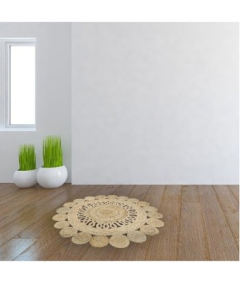 Signes Grimalt by Sigris - Alfombra Yute | Alfombra Redonda, Decoracion Hogar - Diámetro 90 cm | Color: Beige