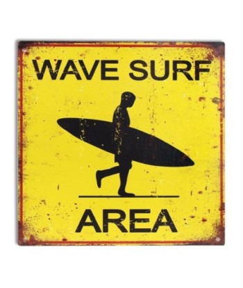 By SIGRIS Placa Pared "Wave Surf Área" Adorno Pared Placas Metal Colección Surf Signes Grimalt Decor And Go