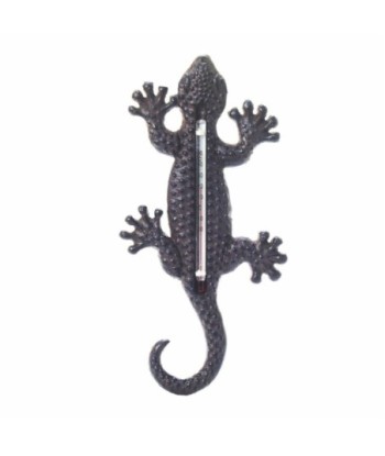 By SIGRIS Lagarto Con Termómetro Incluido Para Colgar En La Pared Adorno Pared Jardín Colección Rústico  Decor