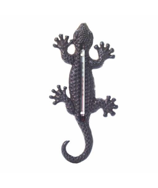 By SIGRIS Lagarto Con Termómetro Incluido Para Colgar En La Pared Adorno Pared Jardín Colección Rústico  Decor