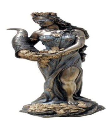 By SIGRIS Tique Diosa Figura De Colección. Tique Es La Personificación Del Destino. Figuras Bronce Colección Clásico