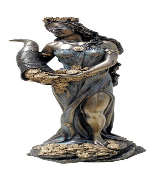 By SIGRIS Tique Diosa Figura De Colección. Tique Es La Personificación Del Destino. Figuras Bronce Colección Clásico