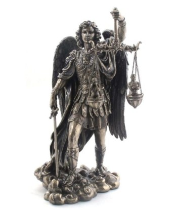 By SIGRIS San Miguel Arcángel Figura De Colección. Líder De Los Ejércitos De Ángeles. Figuras Bronce Colección