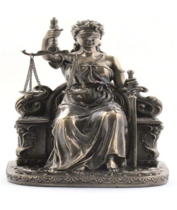 By SIGRIS Diosa De La Justicia Figura De Colección Que Representa La Justicia Y La Equidad. Figuras Bronce Colección