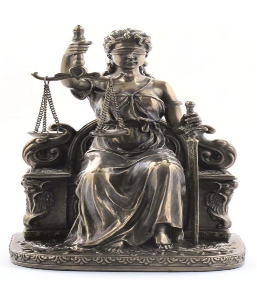 By SIGRIS Diosa De La Justicia Figura De Colección Que Representa La Justicia Y La Equidad. Figuras Bronce Colección