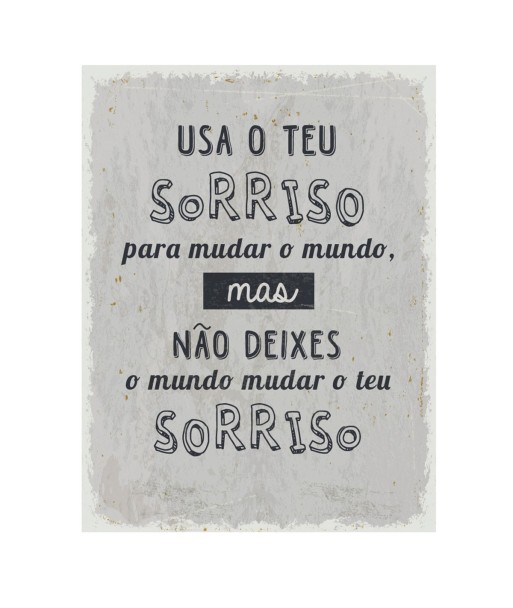 ORIGEN Home Decor Adornos pared portugues Placas Metal | Placa de Metal Blanco Rectangular - 33x25x1cm