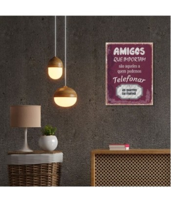 ORIGEN Home Decor Adornos pared portugues Placas Metal | Placa de Metal Rojo Rectangular - 33x25x1cm