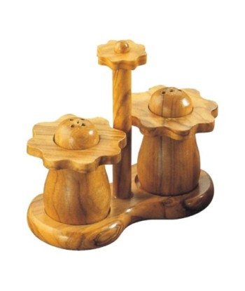 By SIGRIS Salero Y Pimentero Con Base Y Mango Para Cocina  Utensilios Colección Rústico Signes Grimalt Decor And