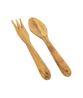 By SIGRIS Cuchara y Tenedor Set De 2 Unidades Cocina Utensilios Colección Lavanda Y Olivo Signes Grimalt Decor