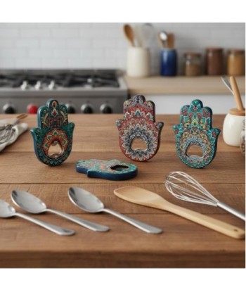 Abridor de Botellas Mano de Fátima, Set de 4 Diseños, Ideal para Cocina y Regalo, Utensilio Decorativo, Multicolor