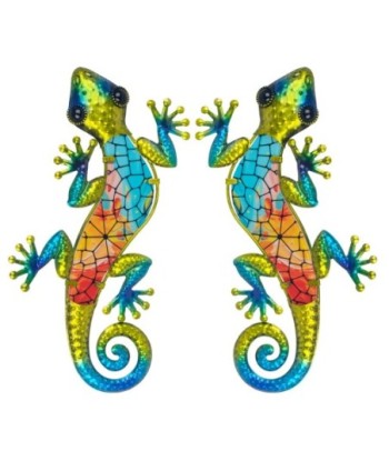 Adorno de Pared Lagarto Decorativo 2 Unidades para Interiores y Exteriores, Ideal para Estilo Único y Original