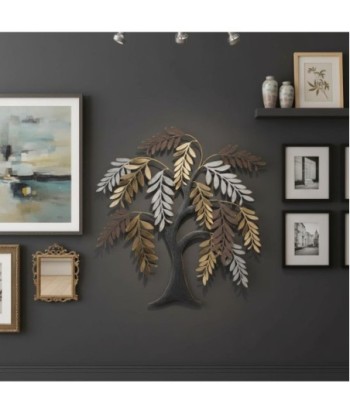 Adorno de Pared Árbol Decorativo - Diseño Moderno y Elegante para Hogar - Aplique de Metal - Decoración Contemporánea