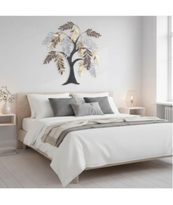 Adorno de Pared Árbol Decorativo - Diseño Moderno y Elegante para Hogar - Aplique de Metal - Decoración Contemporánea