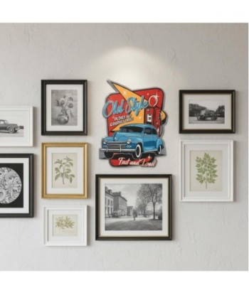 Adorno de Pared Vintage, Placa Decorativa de Metal para Jardín, Decoración Retro para Hogar y Oficina