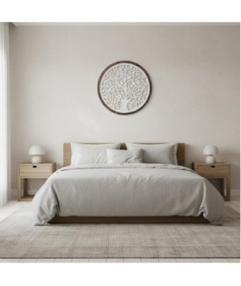 Adorno de Pared Árbol de la Vida Decoración Hogar Diseño Etnico Moderno Placa de Madera Arte Mural Decorativo