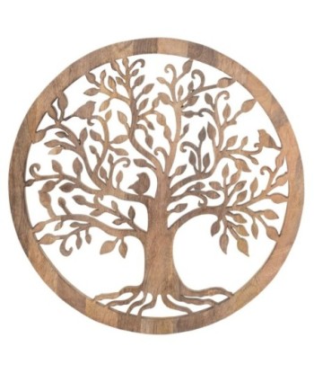 Adorno de Pared Árbol de la Vida, Decoración de Pared Etnica, Placa de Madera para Hogar, Arte de Pared Moderno