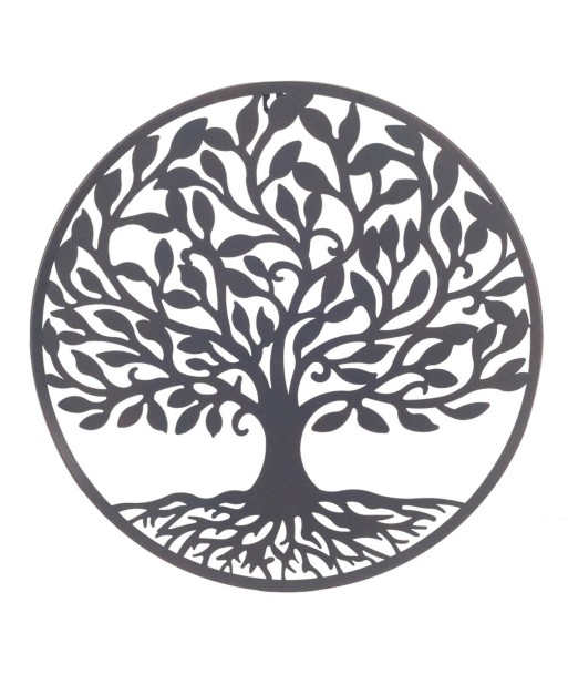 Adorno de Pared Árbol de la Vida Diseño Metálico Decorativo para Hogar y Jardín, Estilo Étnico, Arte de Pared