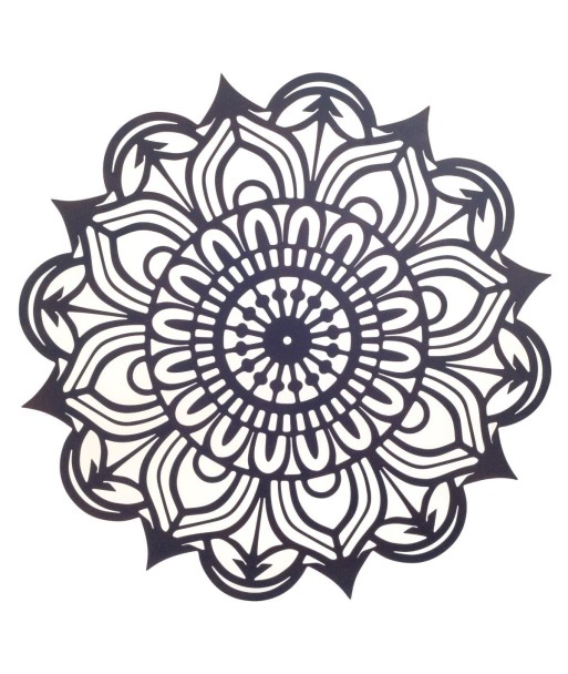 Adorno de Pared Mandala Decorativo, Diseño Étnico, Ideal para Sala o Dormitorio, Decoración de Metal para Hogar