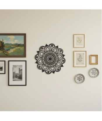 Adorno de Pared Mandala Decorativo, Diseño Étnico, Ideal para Sala o Dormitorio, Decoración de Metal para Hogar