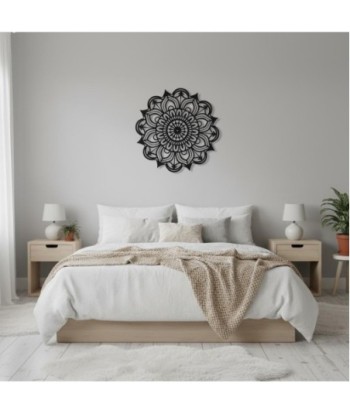Adorno de Pared Mandala Decorativo, Diseño Étnico, Ideal para Sala o Dormitorio, Decoración de Metal para Hogar