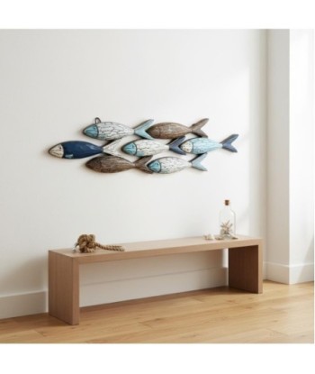 Adorno de Pared con Diseño de Peces, Decoración Náutica para Interiores y Exteriores, Ideal para Hogar y Jardín