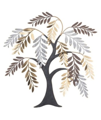 Adorno de Pared Árbol Decorativo - Diseño Moderno y Elegante para Hogar - Aplique de Metal - Decoración Contemporánea