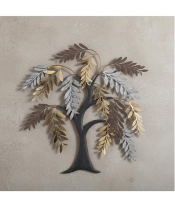 Adorno de Pared Árbol Decorativo - Diseño Moderno y Elegante para Hogar - Aplique de Metal - Decoración Contemporánea
