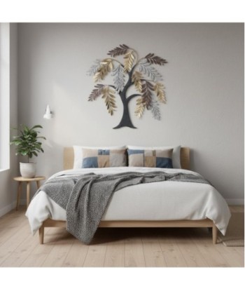 Adorno de Pared Árbol Decorativo - Diseño Moderno y Elegante para Hogar - Aplique de Metal - Decoración Contemporánea