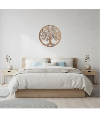Adorno de Pared Árbol de la Vida, Decoración de Pared Etnica, Placa de Madera para Hogar, Arte de Pared Moderno