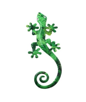 Adorno de Pared Lagarto Decorativo en Metal para Decoración de Interiores y Exteriores, Accesorio Único para