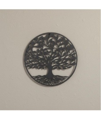 Adorno de Pared Árbol de la Vida Diseño Metálico Decorativo para Hogar y Jardín, Estilo Étnico, Arte de Pared